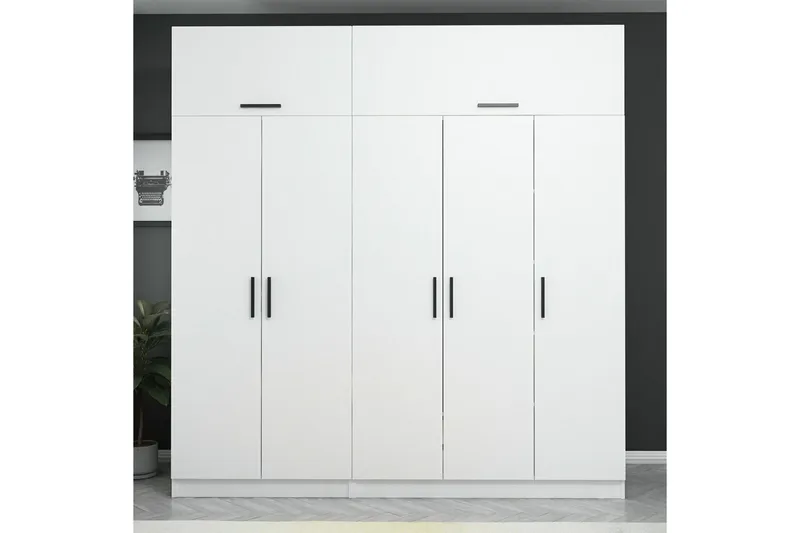 Fruitland Garderob 225 cm - Vit - Products - Förvaring - Garderober & garderobssystem - Garderobsskåp