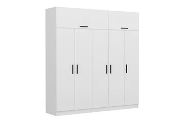 Fruitland Garderob 225 cm - Vit - Products - Förvaring - Garderober & garderobssystem - Garderobsskåp