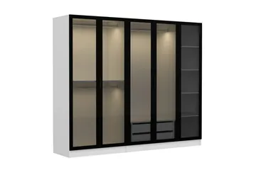 Fruitland Garderob 225 cm - Vit - Products - Förvaring - Garderober & garderobssystem - Garderobsskåp