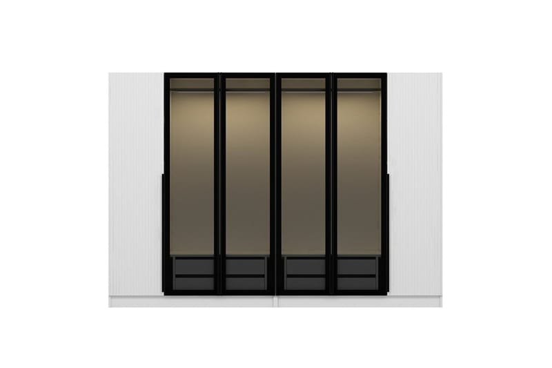 Fruitland Garderob 225 cm - Vit - Products - Förvaring - Garderober & garderobssystem - Garderobsskåp