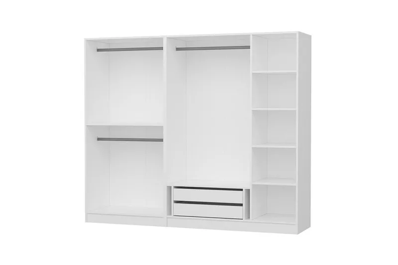 Fruitland Garderob 225 cm - Vit - Products - Förvaring - Garderober & garderobssystem - Garderobsskåp