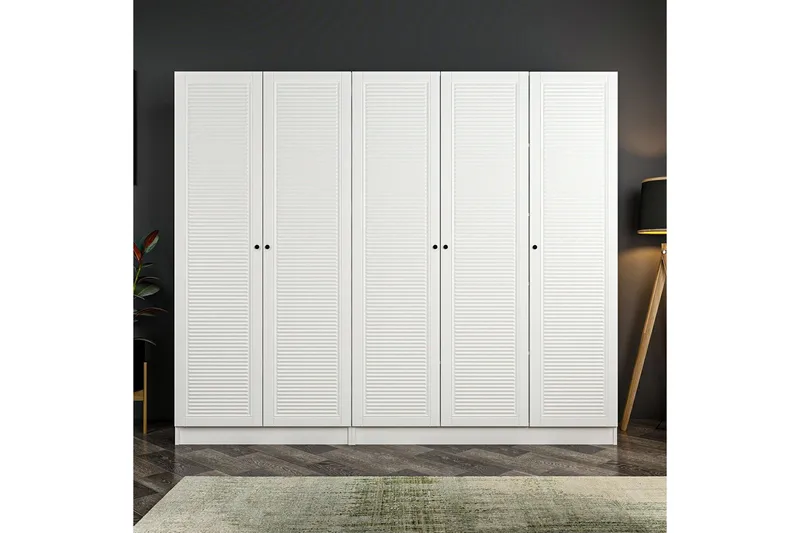 Fruitland Garderob 225 cm - Vit - Products - Förvaring - Garderober & garderobssystem - Garderobsskåp