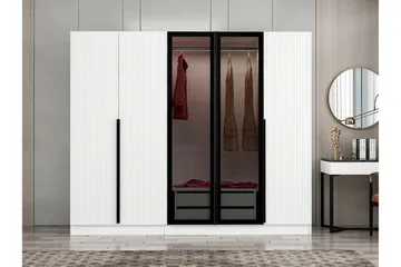 Fruitland Garderob 225 cm - Vit - Products - Förvaring - Garderober & garderobssystem - Garderobsskåp