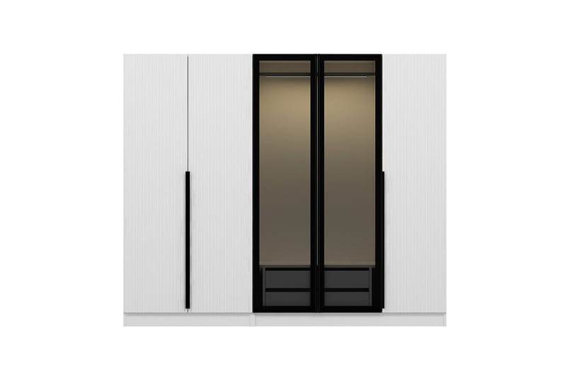 Fruitland Garderob 225 cm - Vit - Products - Förvaring - Garderober & garderobssystem - Garderobsskåp