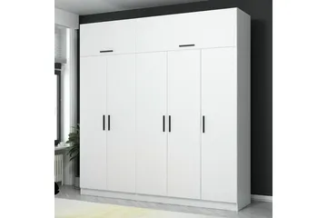 Fruitland Garderob 225 cm - Vit - Products - Förvaring - Garderober & garderobssystem - Garderobsskåp
