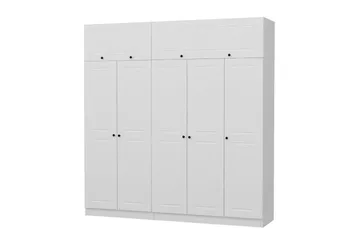 Fruitland Garderob 225 cm - Vit - Products - Förvaring - Garderober & garderobssystem - Garderobsskåp