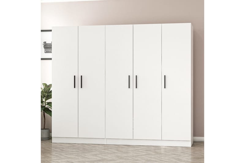 Fruitland Garderob 225 cm - Vit - Products - Förvaring - Garderober & garderobssystem - Garderobsskåp