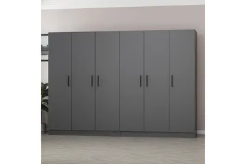 Fruitland Garderob 270 cm - Antracit - Products - Förvaring - Garderober & garderobssystem - Garderobsskåp