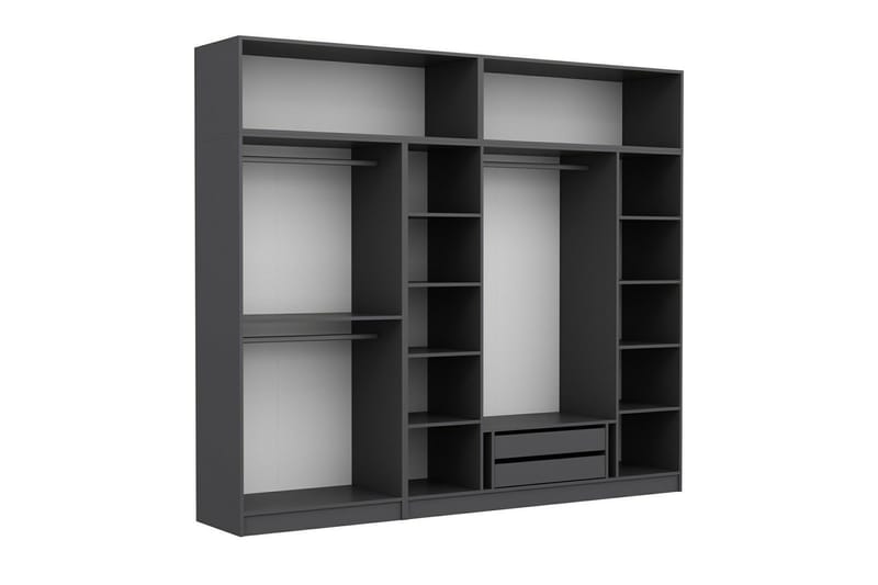 Fruitland Garderob 270 cm - Antracit - Products - Förvaring - Garderober & garderobssystem - Garderobsskåp