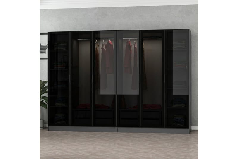 Fruitland Garderob 270 cm - Antracit - Products - F örvaring - Garderober & garderobssystem - Garderobsskåp