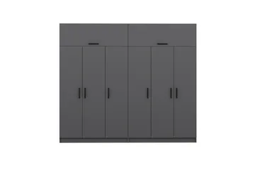 Fruitland Garderob 270 cm - Antracit - Products - Förvaring - Garderober & garderobssystem - Garderobsskåp