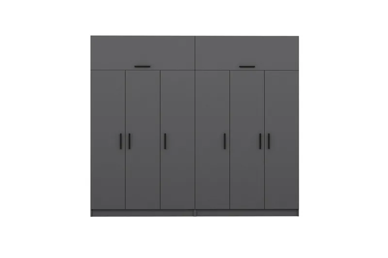 Fruitland Garderob 270 cm - Antracit - Products - Förvaring - Garderober & garderobssystem - Garderobsskåp