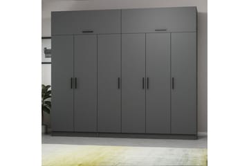 Fruitland Garderob 270 cm - Antracit - Products - Förvaring - Garderober & garderobssystem - Garderobsskåp