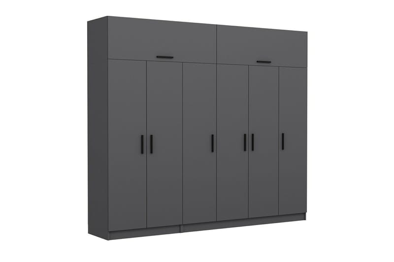 Fruitland Garderob 270 cm - Antracit - Products - Förvaring - Garderober & garderobssystem - Garderobsskåp