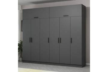 Fruitland Garderob 270 cm - Antracit - Products - Förvaring - Garderober & garderobssystem - Garderobsskåp