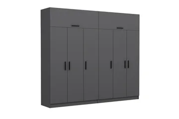 Fruitland Garderob 270 cm - Antracit - Products - Förvaring - Garderober & garderobssystem - Garderobsskåp