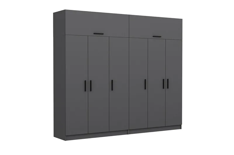 Fruitland Garderob 270 cm - Antracit - Products - Förvaring - Garderober & garderobssystem - Garderobsskåp