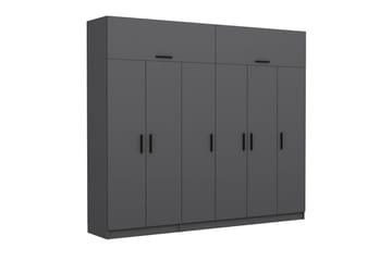 Fruitland Garderob 270 cm - Antracit - Products - Förvaring - Garderober & garderobssystem - Garderobsskåp