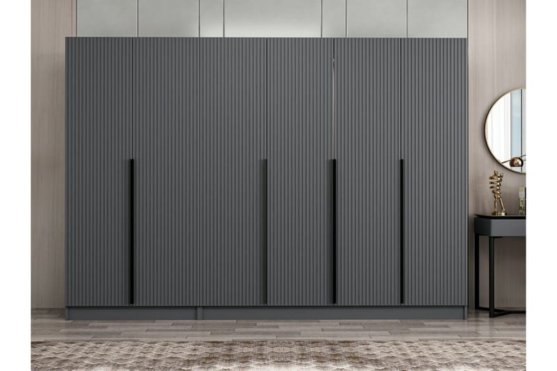 Fruitland Garderob 270 cm - Antracit - Products - Förvaring - Garderober & garderobssystem - Garderobsskåp