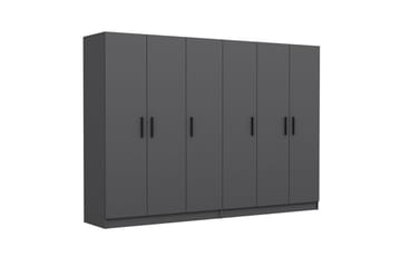 Fruitland Garderob 270 cm - Antracit - Products - Förvaring - Garderober & garderobssystem - Garderobsskåp