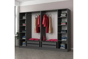 Fruitland Garderob 270 cm - Antracit - Products - Förvaring - Garderober & garderobssystem - Garderobsskåp