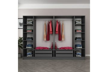 Fruitland Garderob 270 cm - Antracit - Products - Förvaring - Garderober & garderobssystem - Garderobsskåp