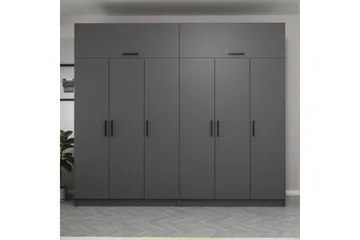 Fruitland Garderob 270 cm - Antracit - Products - Förvaring - Garderober & garderobssystem - Garderobsskåp