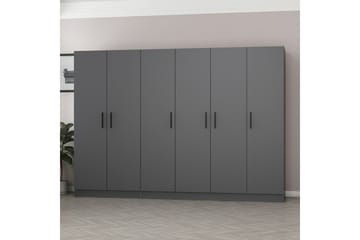 Fruitland Garderob 270 cm - Antracit - Products - Förvaring - Garderober & garderobssystem - Garderobsskåp