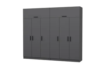 Fruitland Garderob 270 cm - Antracit - Products - Förvaring - Garderober & garderobssystem - Garderobsskåp
