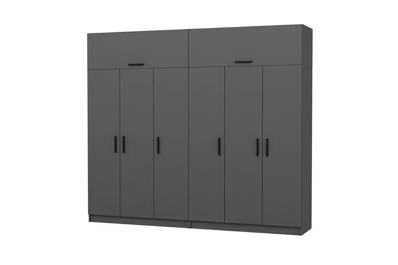 Fruitland Garderob 270 cm - Antracit - Products - Förvaring - Garderober & garderobssystem - Garderobsskåp