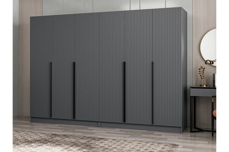 Fruitland Garderob 270 cm - Antracit - Products - F örvaring - Garderober & garderobssystem - Garderobsskåp
