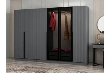Fruitland Garderob 270 cm - Antracit - Products - Förvaring - Garderober & garderobssystem - Garderobsskåp