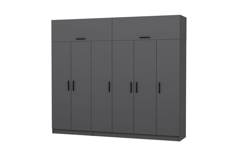 Fruitland Garderob 270 cm - Antracit - Products - Förvaring - Garderober & garderobssystem - Garderobsskåp