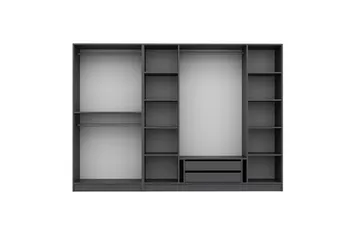 Fruitland Garderob 270 cm - Antracit - Products - Förvaring - Garderober & garderobssystem - Garderobsskåp