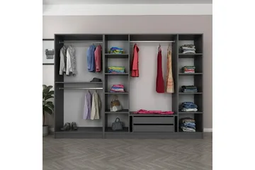 Fruitland Garderob 270 cm - Antracit - Products - Förvaring - Garderober & garderobssystem - Garderobsskåp