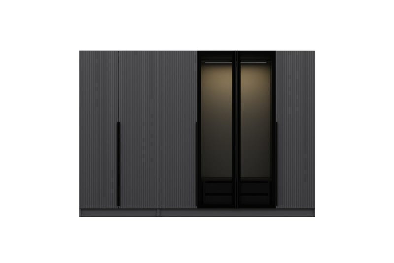 Fruitland Garderob 270 cm - Antracit - Products - Förvaring - Garderober & garderobssystem - Garderobsskåp