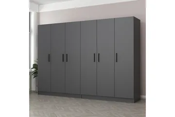 Fruitland Garderob 270 cm - Antracit - Products - Förvaring - Garderober & garderobssystem - Garderobsskåp