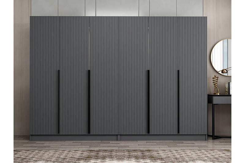 Fruitland Garderob 270 cm - Antracit - Products - Förvaring - Garderober & garderobssystem - Garderobsskåp