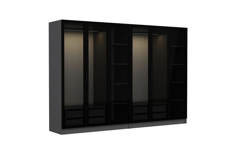Fruitland Garderob 270 cm - Antracit - Products - Förvaring - Garderober & garderobssystem - Garderobsskåp