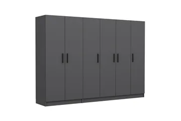 Fruitland Garderob 270 cm - Antracit - Products - Förvaring - Garderober & garderobssystem - Garderobsskåp