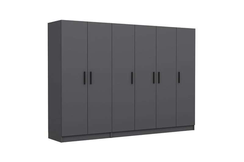 Fruitland Garderob 270 cm - Antracit - Products - Förvaring - Garderober & garderobssystem - Garderobsskåp