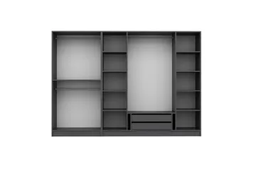 Fruitland Garderob 270 cm - Antracit - Products - Förvaring - Garderober & garderobssystem - Garderobsskåp