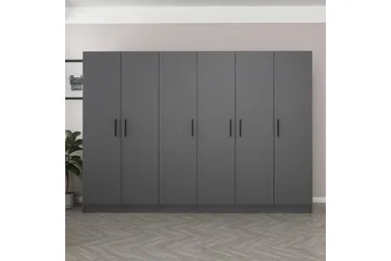 Fruitland Garderob 270 cm - Antracit - Products - Förvaring - Garderober & garderobssystem - Garderobsskåp