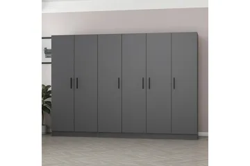 Fruitland Garderob 270 cm - Antracit - Products - Förvaring - Garderober & garderobssystem - Garderobsskåp