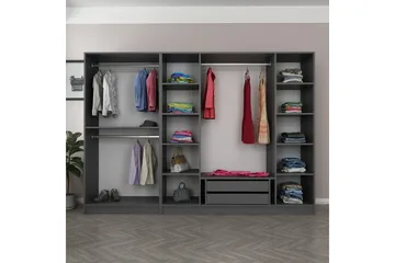 Fruitland Garderob 270 cm - Antracit - Products - Förvaring - Garderober & garderobssystem - Garderobsskåp