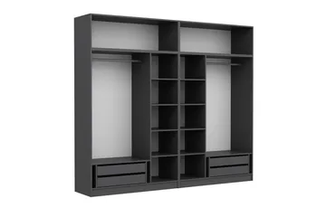 Fruitland Garderob 270 cm - Antracit - Products - Förvaring - Garderober & garderobssystem - Garderobsskåp