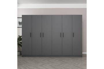 Fruitland Garderob 270 cm - Antracit - Products - Förvaring - Garderober & garderobssystem - Garderobsskåp