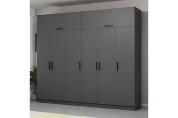 Fruitland Garderob 270 cm - Antracit - Products - Förvaring - Garderober & garderobssystem - Garderobsskåp