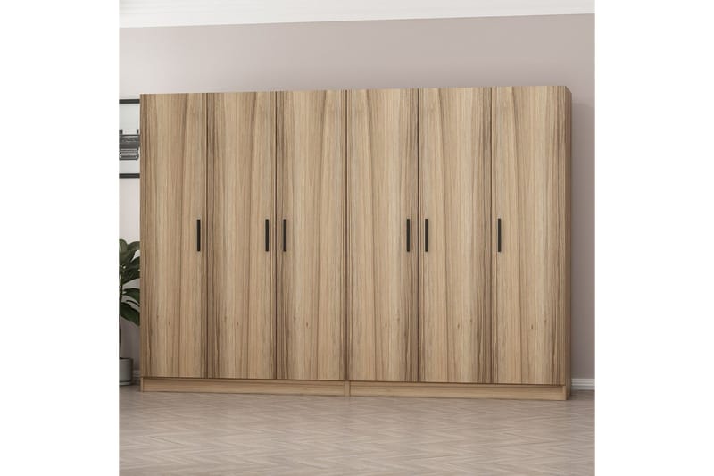 Fruitland Garderob 270 cm - Brun - Products - Förvaring - Garderober & garderobssystem - Garderobsskåp