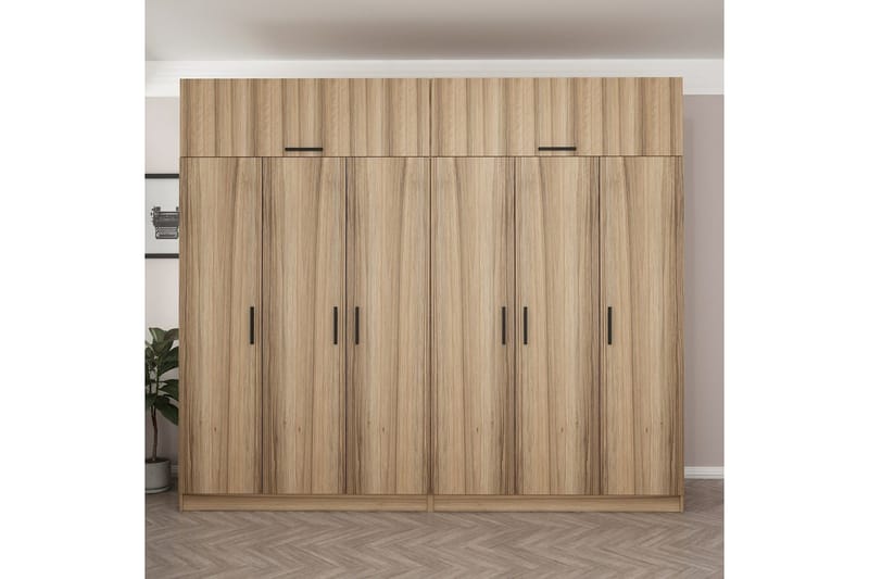 Fruitland Garderob 270 cm - Brun - Products - Förvaring - Garderober & garderobssystem - Garderobsskåp